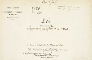 loi laicite 1905 © Centre historique des Archives nationales - Atelier de photographie